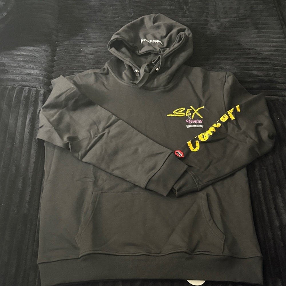 Black Graphic Hoodie